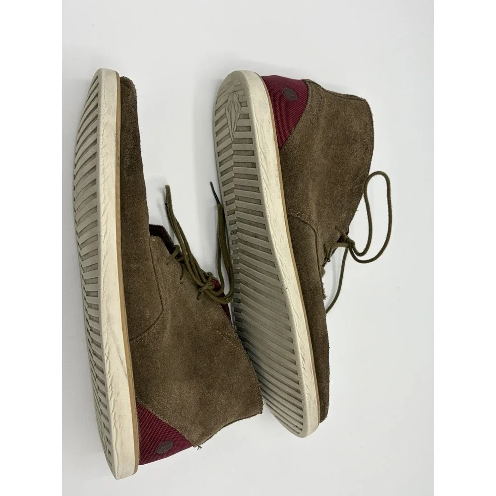 Volcom Suede Chukka Boots Shoes Mens Size 12 Brown Skate Skater‎ Punk